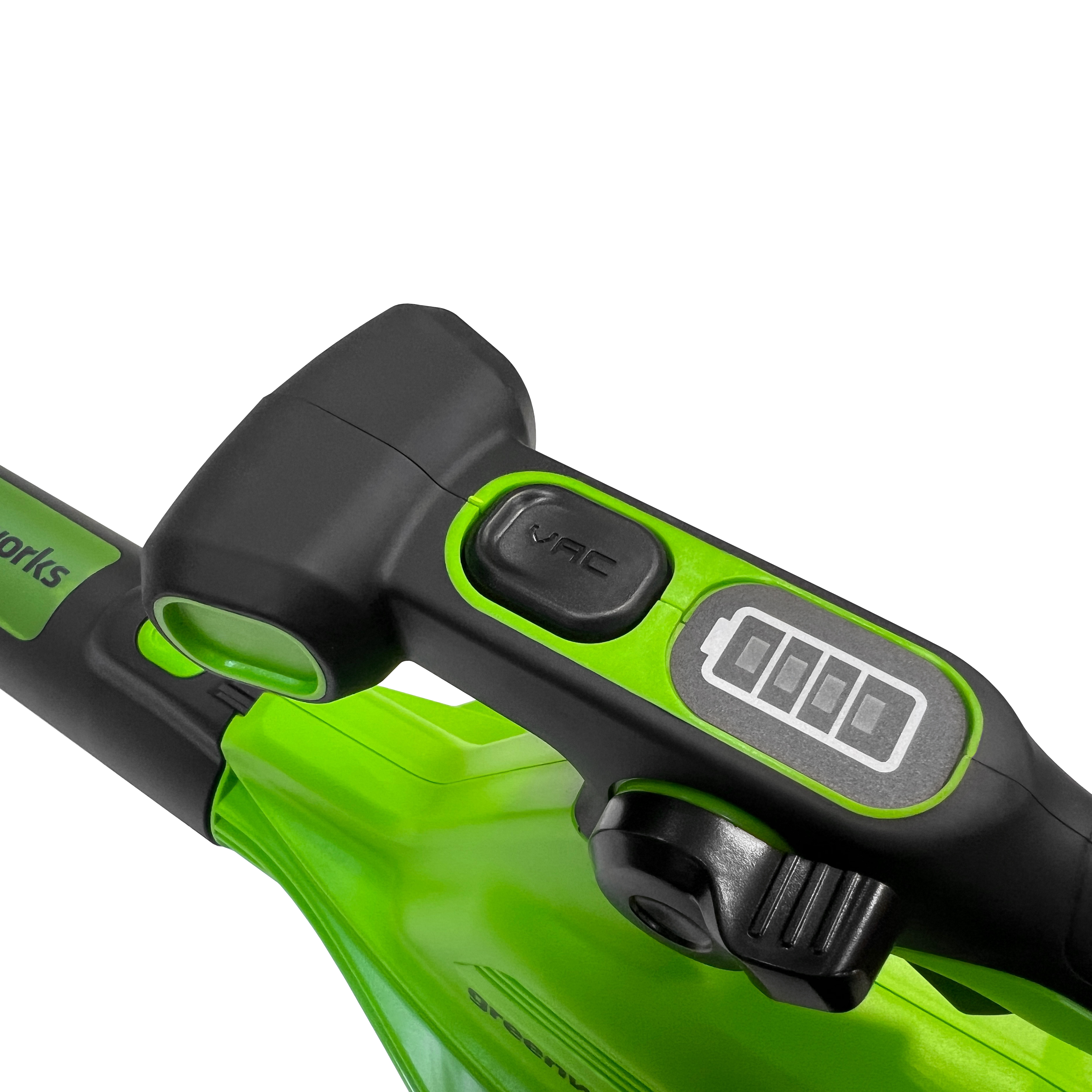 Воздуходувка-пылесос 368 км/ч аккумуляторная Greenworks 60V GD60BVII 2409307, бесщеточная, без АКБ и ЗУ