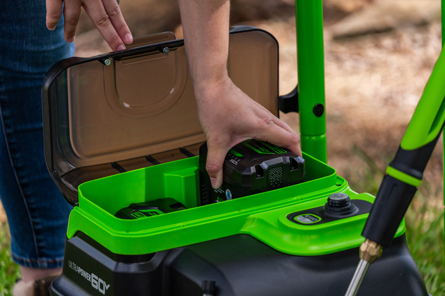 Мойка высокого давления аккумуляторная 250 бар с портом на два аккумулятора Greenworks GDPW60DP 60V 5106207, без АКБ и ЗУ