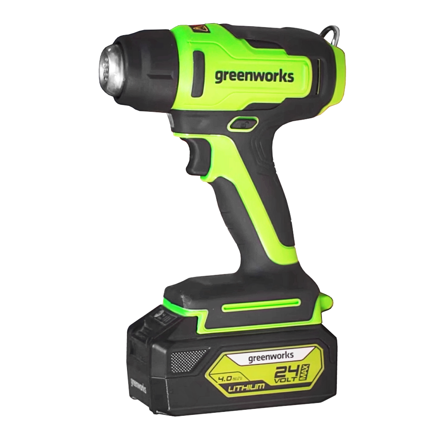 Технический фен аккумуляторный Greenworks 24V G24HG 3400207, без АКБ и ЗУ