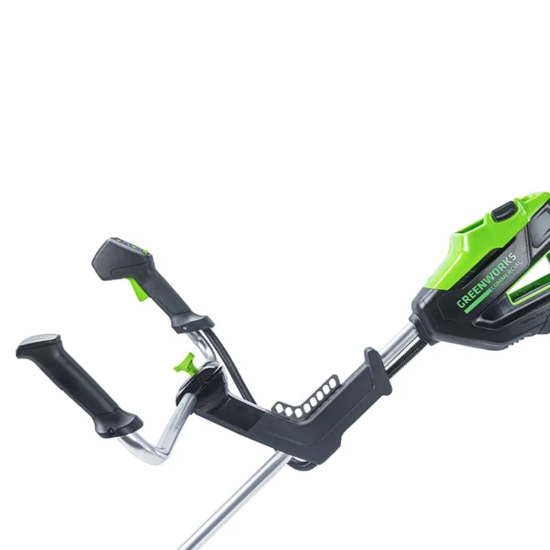 Триммер с велосипедными ручками аккумуляторный Greenworks 46 см (2 кВт) 82V TB201H 2112407, бесщёточный, без АКБ и ЗУ