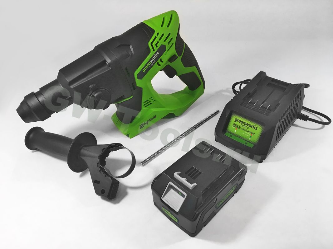 Перфоратор аккумуляторный Greenworks 24V 1.8 Дж G24HD