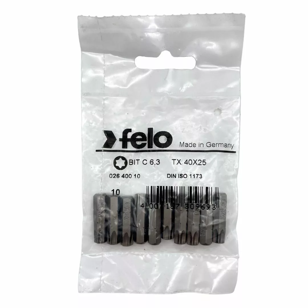 Бита Torx 40x25 серия Industrial, 10 шт FELO 026 400 10