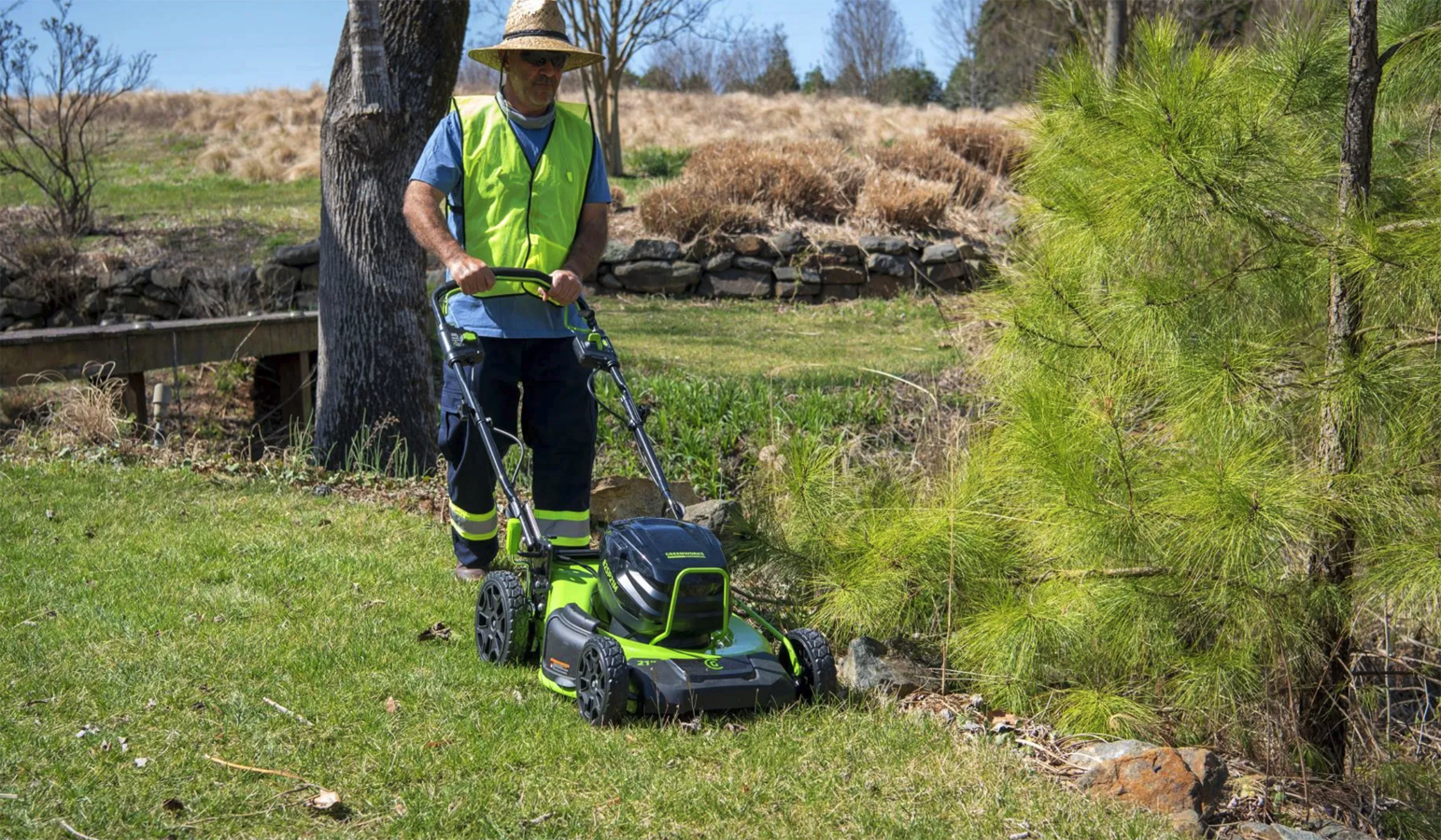 Газонокосилка самоходная аккумуляторная 51 см Greenworks 82V GC82LM51SP2 2515907, бесщёточная, без АКБ и ЗУ