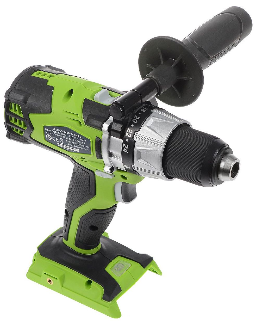 Шуруповёрт аккумуляторный Greenworks 24V GD24DD, бесщёточный