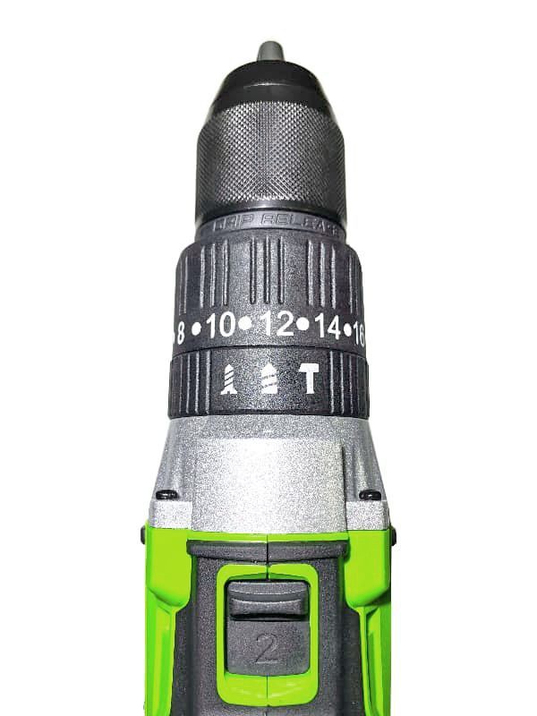 Дрель-шуруповерт ударная аккумуляторная Greenworks 24V GD24DD60 (60 Нм) 3704107, бесщёточная, без АКБ и ЗУ