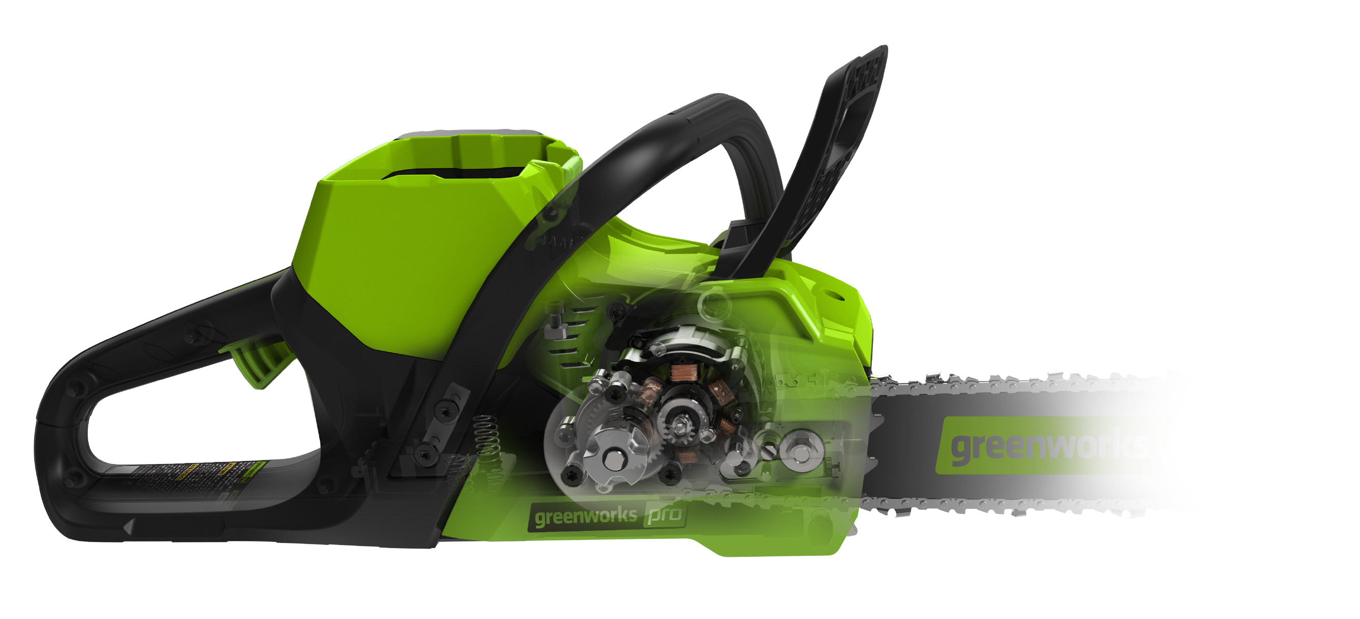 Пила аккумуляторная цепная Greenworks 40 см 60V GD60CS40, бесщёточная, без АКБ и ЗУ