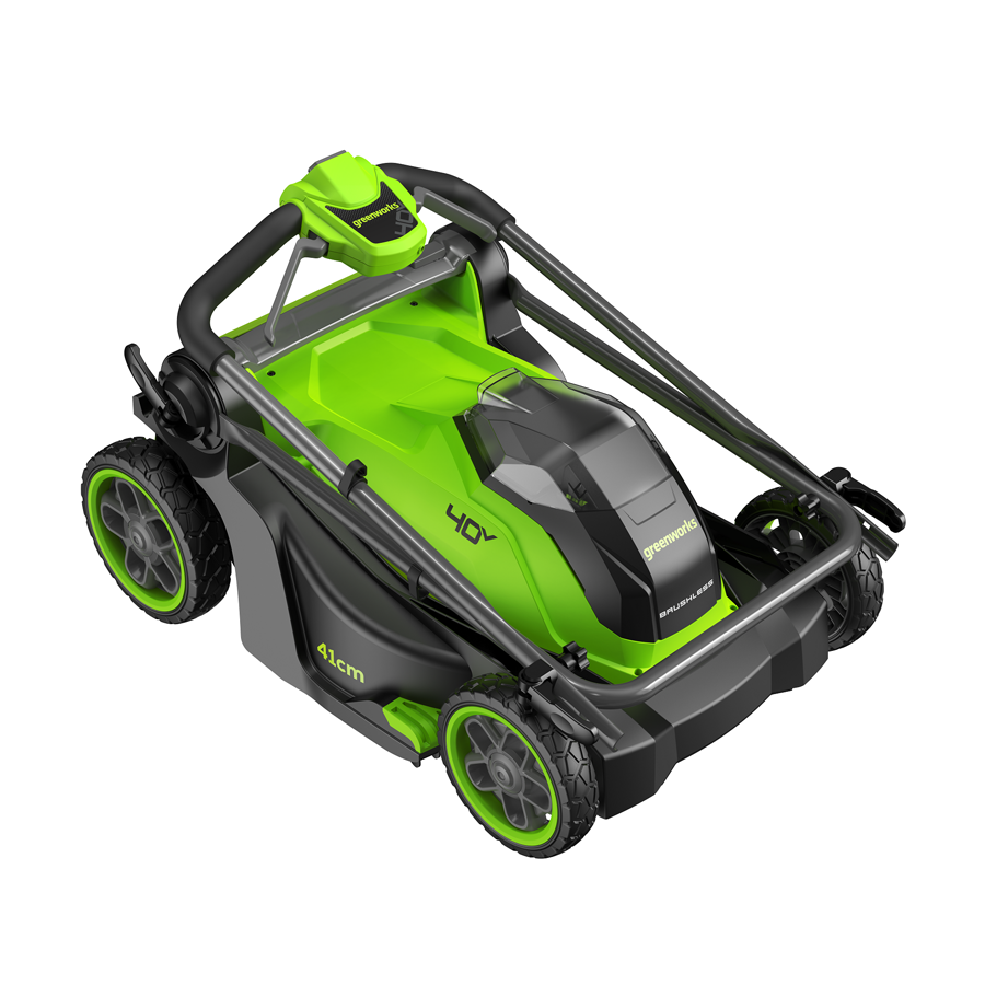 Газонокосилка аккумуляторная Greenworks 41 см 40V GD40LM411 2521007, бесщёточная, без АКБ и ЗУ