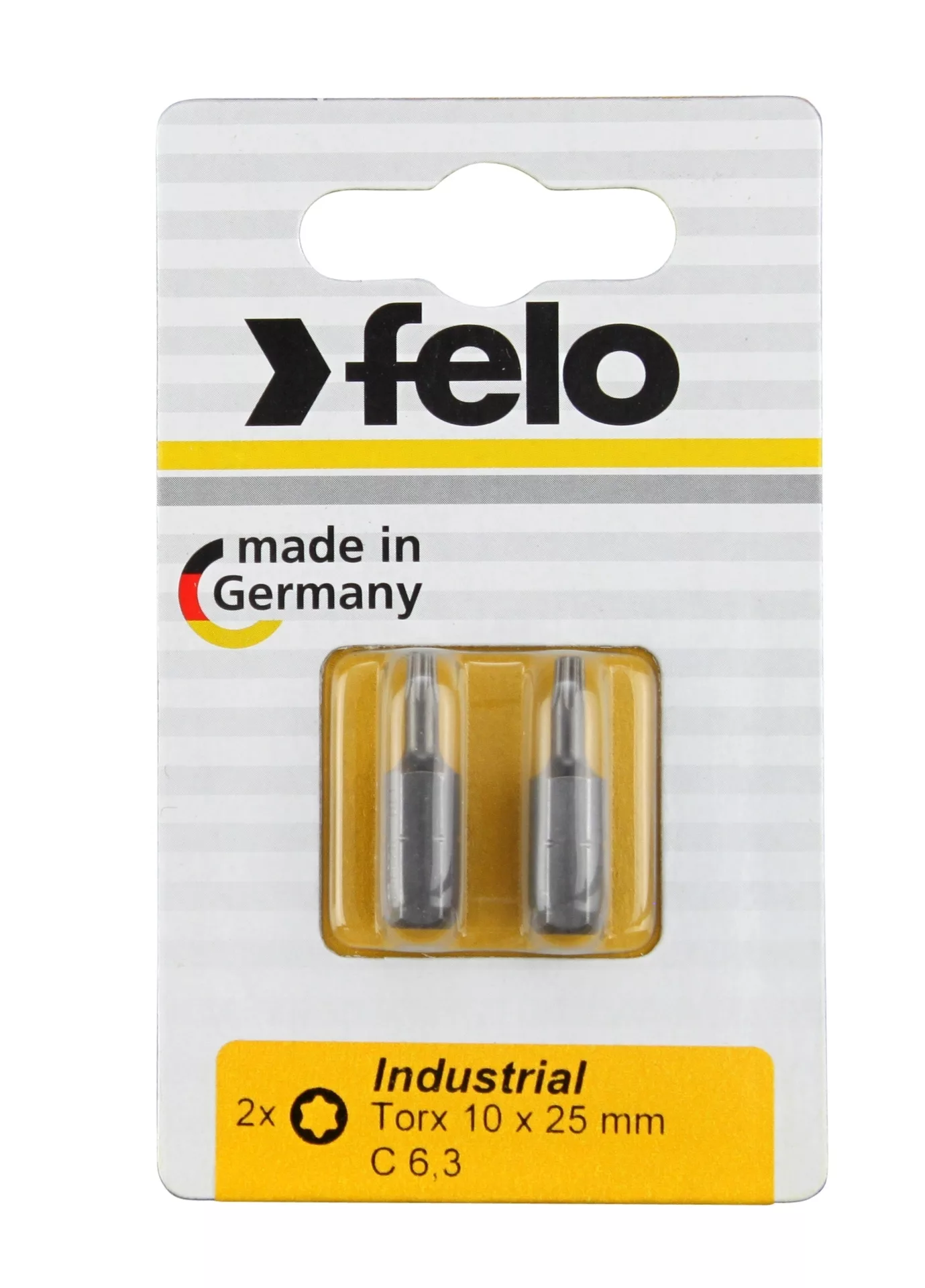 Бита крестовая Torx 10X25, серия Industrial, 2 шт в блистере FELO 026 100 36