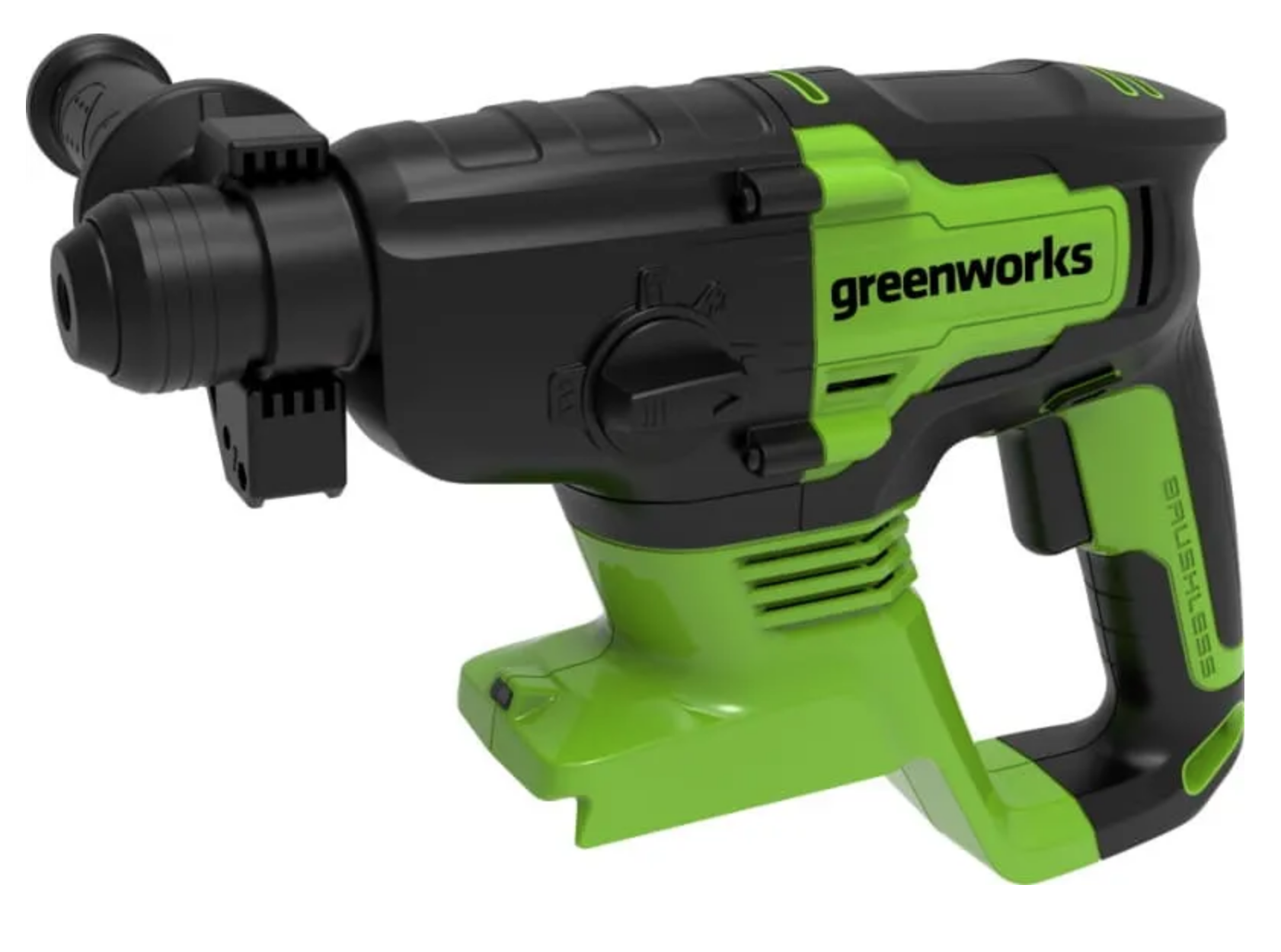 Перфоратор аккумуляторный Greenworks 24V 2 Дж GD24SDS2, бесщёточный, без АКБ и ЗУ
