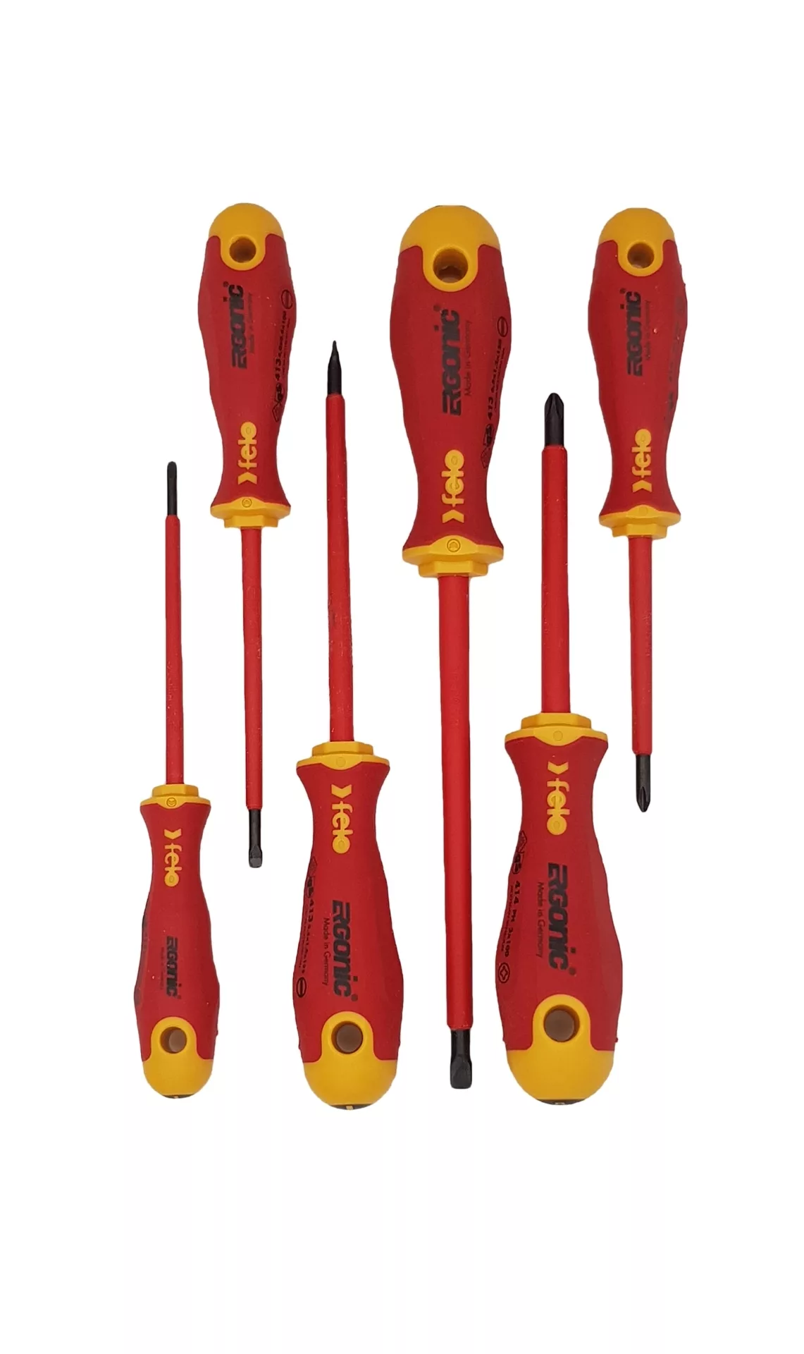 Набор отвёрток ERGONIC диэлектр., серия 413 6 шт. FELO 413 961 98
