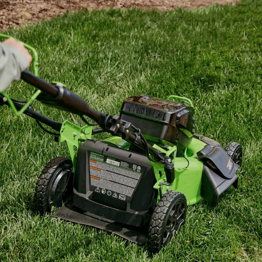 Газонокосилка аккумуляторная 51 см Greenworks 82V GC82HPLM51 2518907, бесщеточная, без АКБ и ЗУ