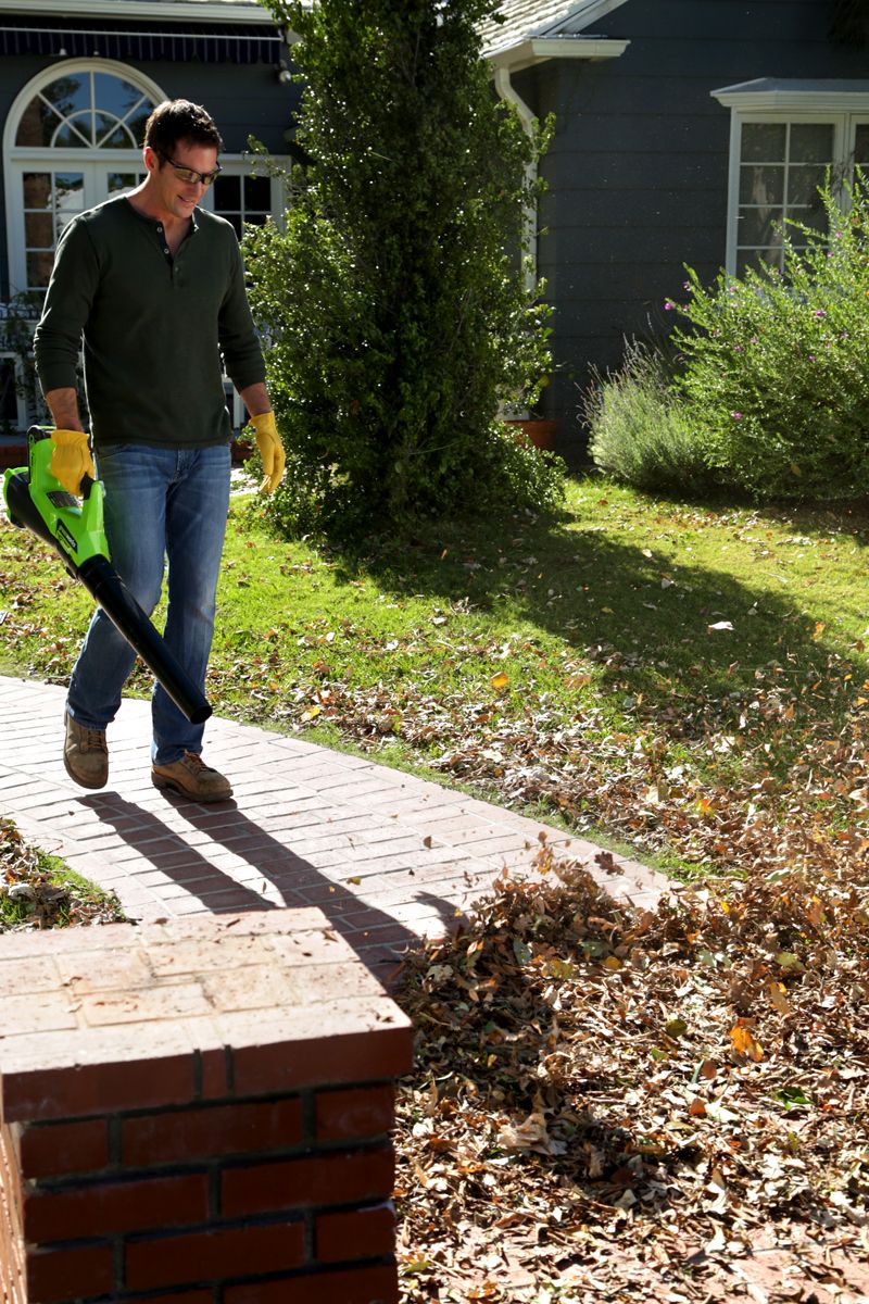 Воздуходув аккумуляторный 177 км/ч Greenworks 40V G40AB 2400807, без АКБ и ЗУ