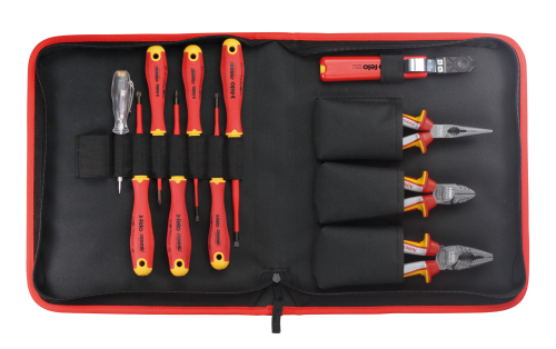 Набор электрика "FELO E-slim", серия 413 11 шт. в нейлон.кейсе. FELO 413 811 04