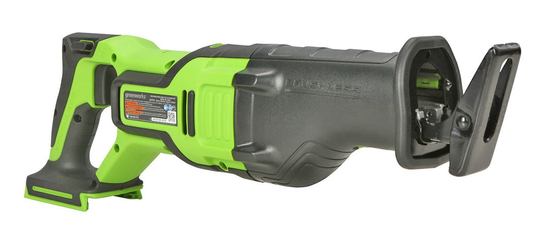 Пила сабельная аккумуляторная Greenworks 24V GD24RS 1200407, бесщеточная, без АКБ и ЗУ