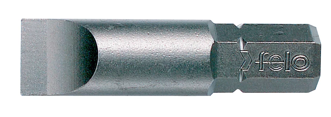 Felo Бита специальная плоская шлицевая серия Industrial SL5,5х1,0 длина 32мм посадка С8 5/16", 10шт 07052410