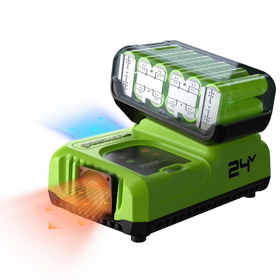 Ультрабыстрое зарядное устройство (8 A) Greenworks 24V G24C8 2958707