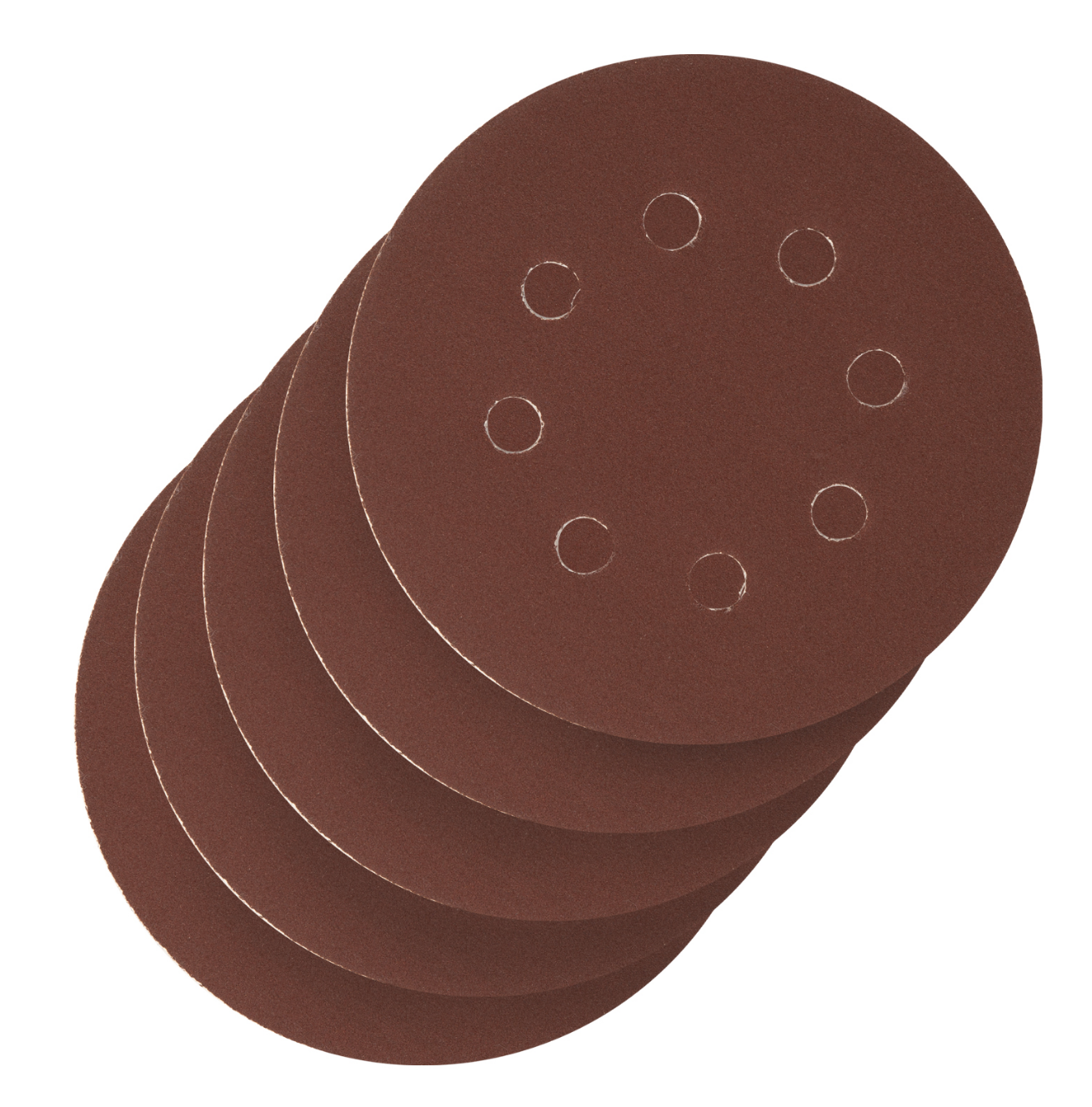Круг абразивный на ворсовой подложке под "липучку", перфорированный, P 240, 125 мм, 5 шт
