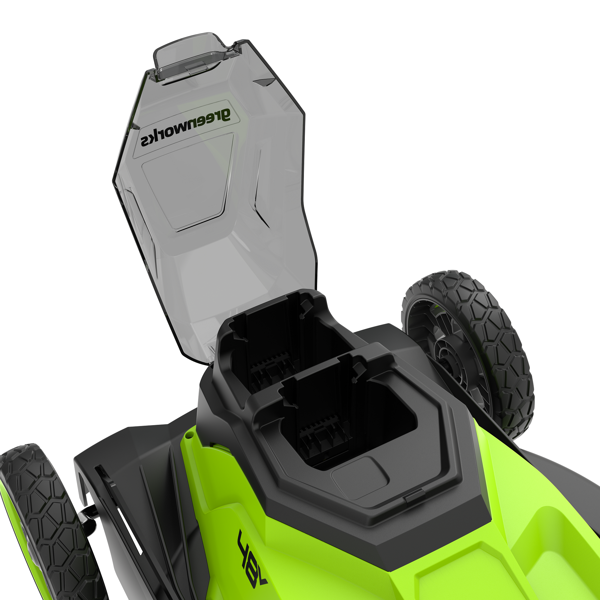 Газонокосилка аккумуляторная 41 см Greenworks 2х24V (48V) GD24X2LM411 2520907, бесщеточная, без АКБ и ЗУ