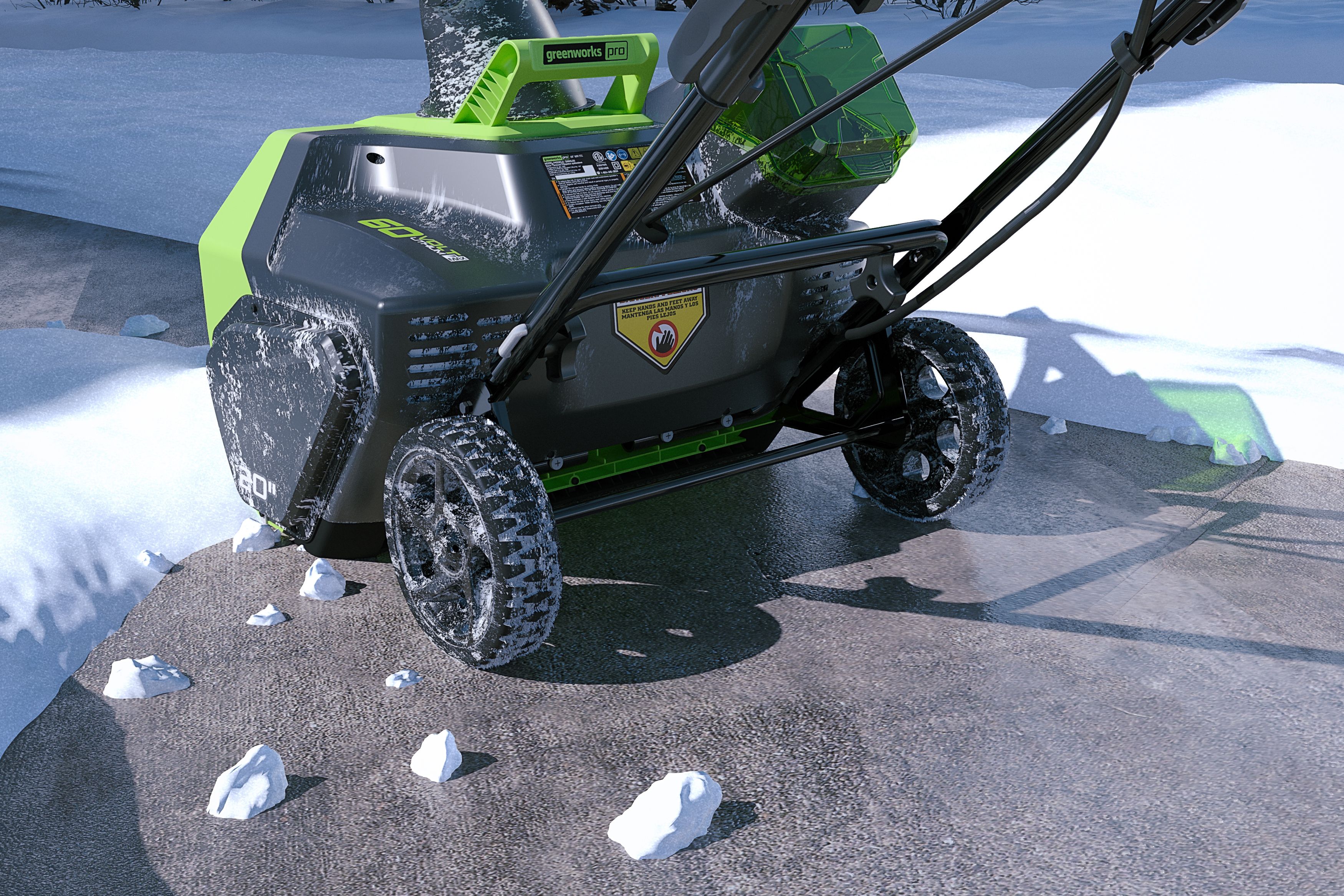 Снегоуборщик аккумуляторный Greenworks 51 см 60V GD60ST, бесщёточный, без АКБ и ЗУ