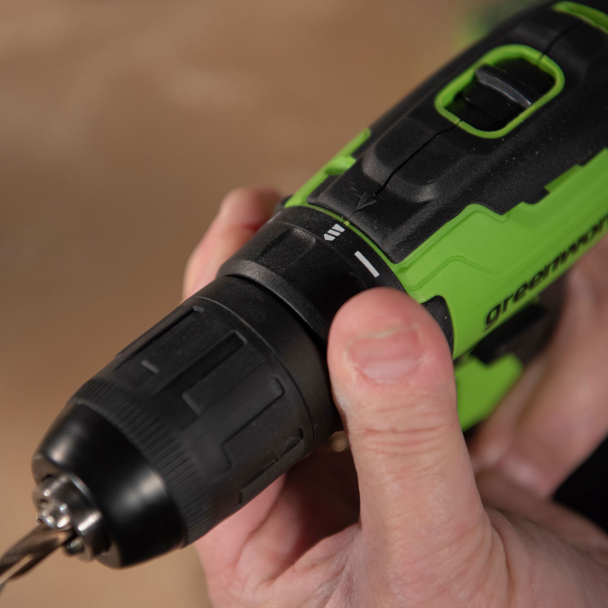 Дрель-шуруповерт аккумуляторная Greenworks 24V GD24DD35 (35 Нм), бесщеточная, без АКБ и ЗУ