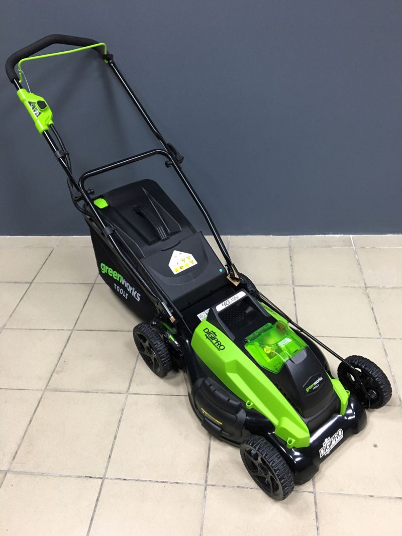 Газонокосилка аккумуляторная Greenworks 45 см 40V GD40LM45, бесщёточная, без АКБ и ЗУ