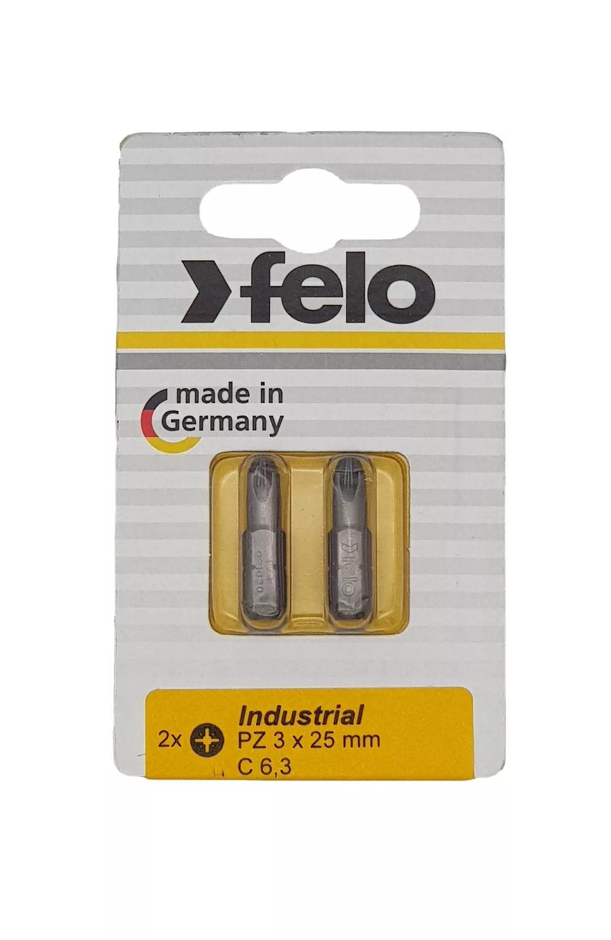 Биты PZ3х25, С 6,3, 2 шт. FELO 021 030 36