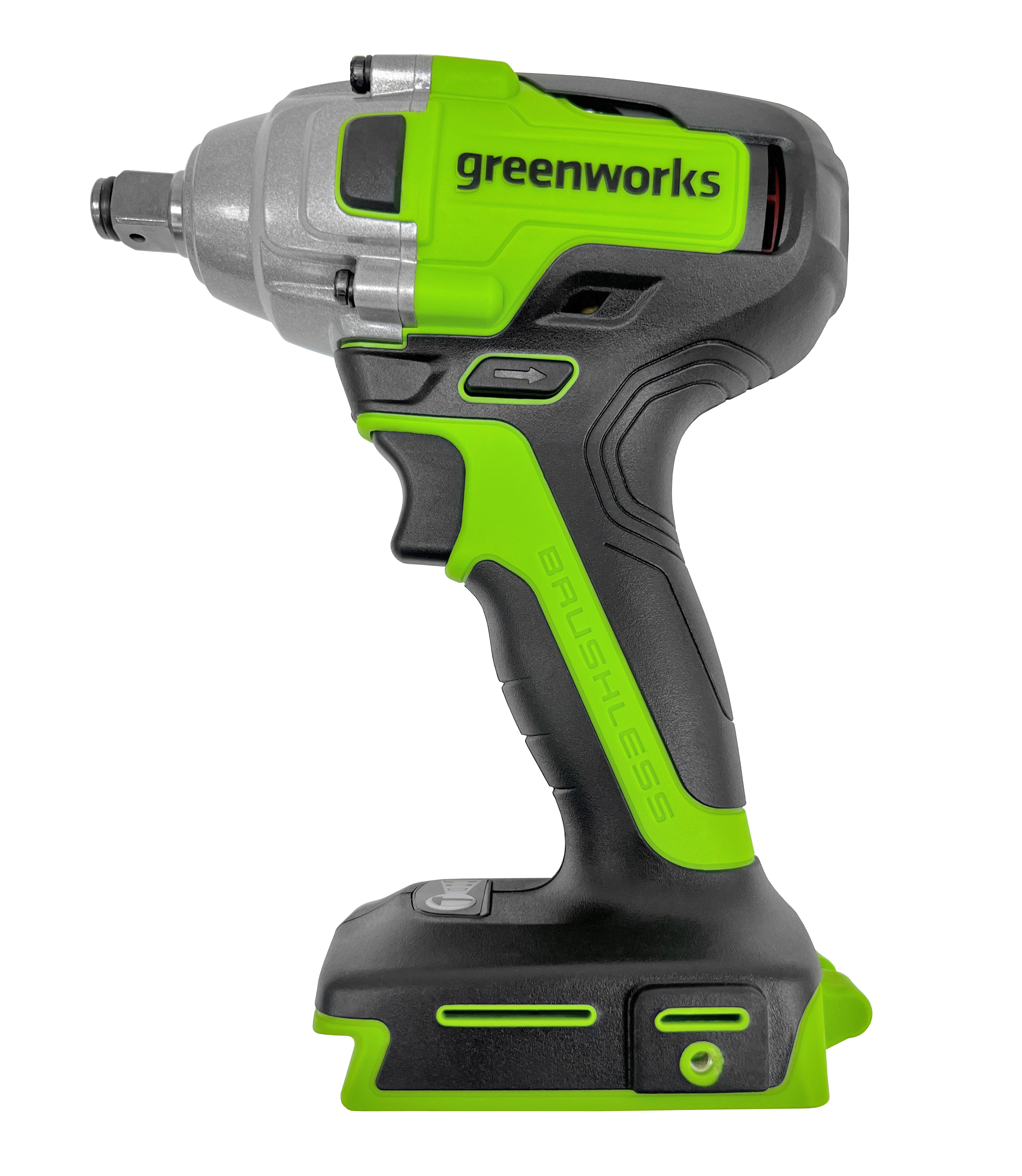 Гайковёрт ударный  аккумуляторный Greenworks 24V 400Нм GD24IW400 3802907, бесщёточный, без АКБ и ЗУ