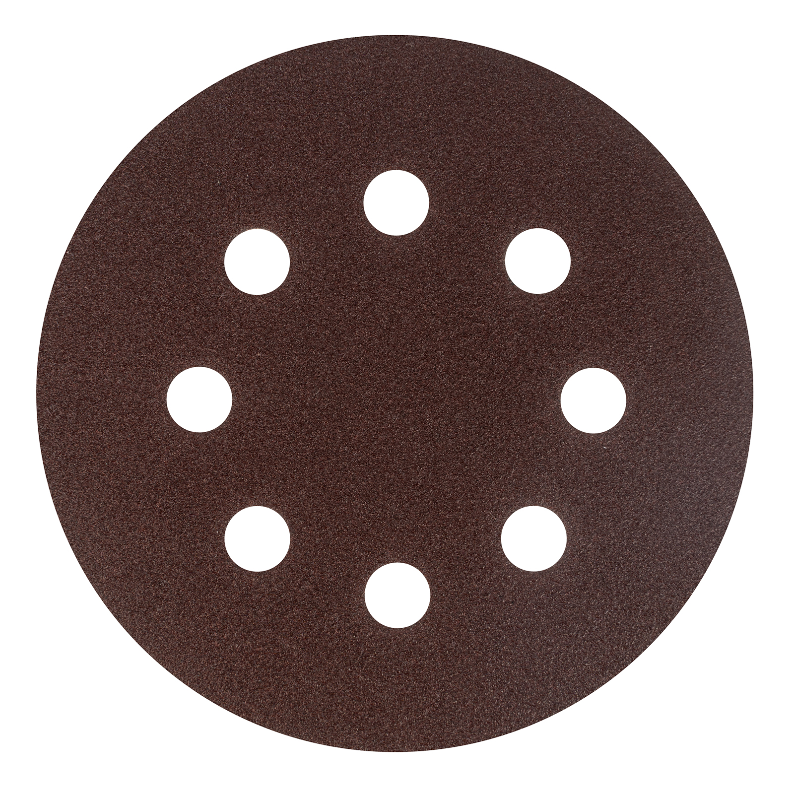 Круг абразивный на ворсовой подложке под "липучку", перфорированный, P 100, 125 мм, 5 шт