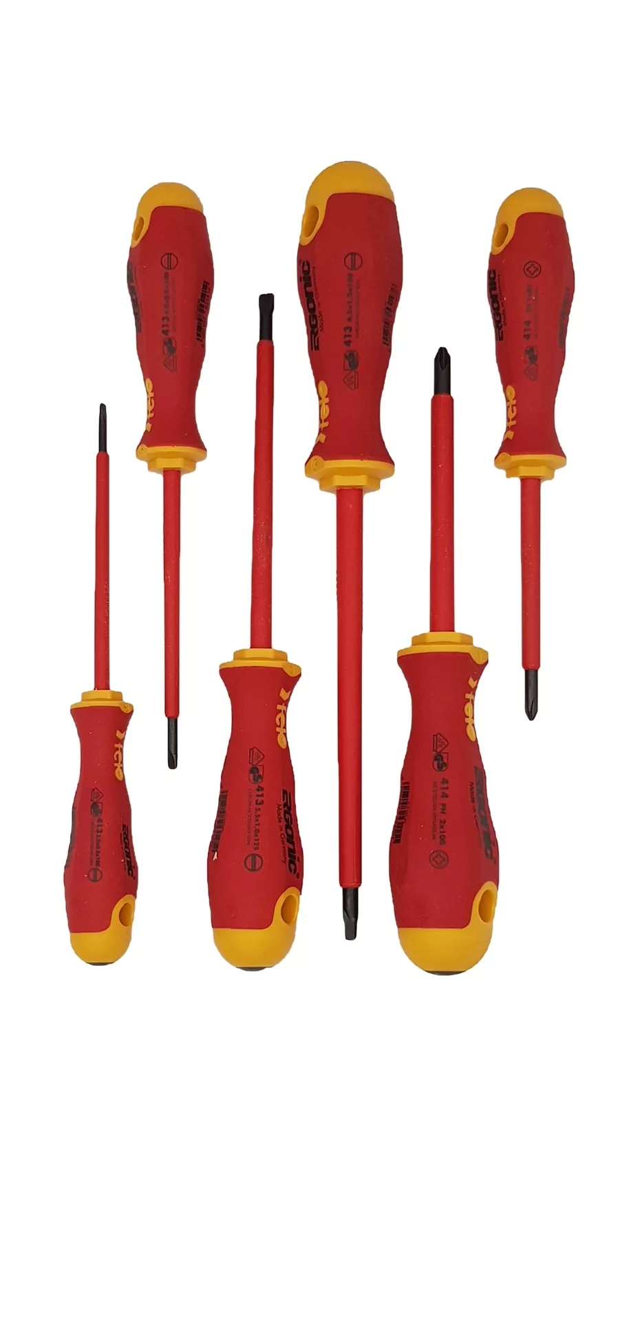 Набор отвёрток ERGONIC диэлектр., серия 413 6 шт. FELO 413 961 98