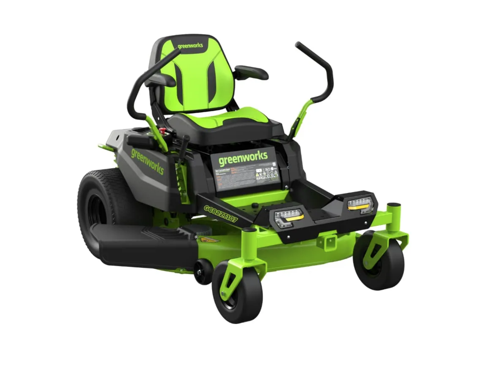 Газонокосилка аккумуляторная самоходная с сиденьем 107 см Greenworks Zero Turn CrossoverT GC82ZT107 82V 7404107, бесщеточная, без АКБ и ЗУ