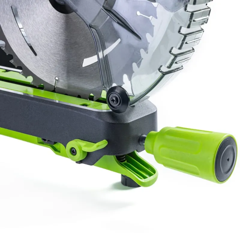 Пила торцовочная 216x30 мм с протяжкой аккумуляторная Greenworks 24V GD24MS216 1501707, бесщеточная, без АКБ и ЗУ