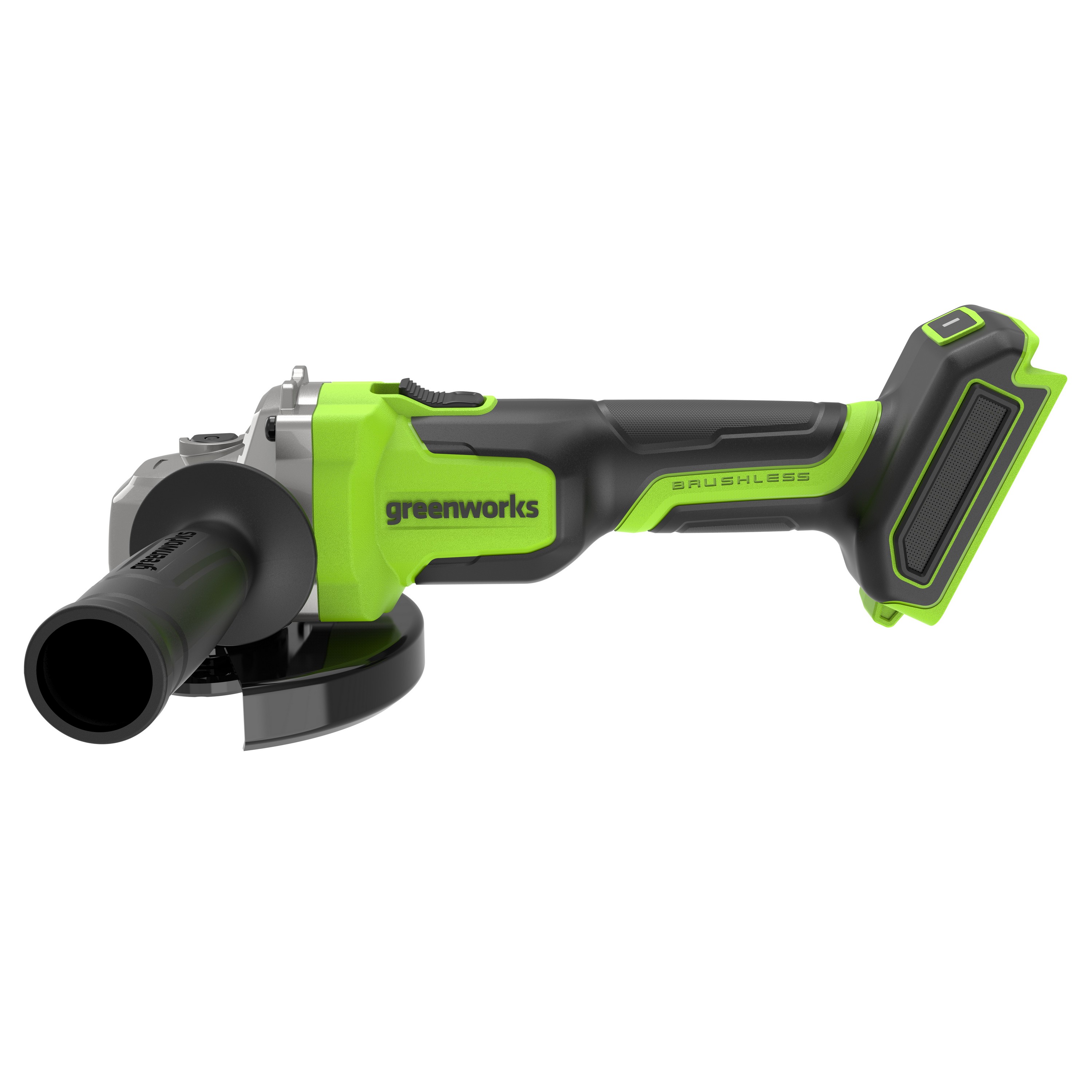 Угловая шлифмашинка (болгарка) 125 мм аккумуляторная Greenworks 24V AG5900 3201007, бесщеточная, без АКБ и ЗУ