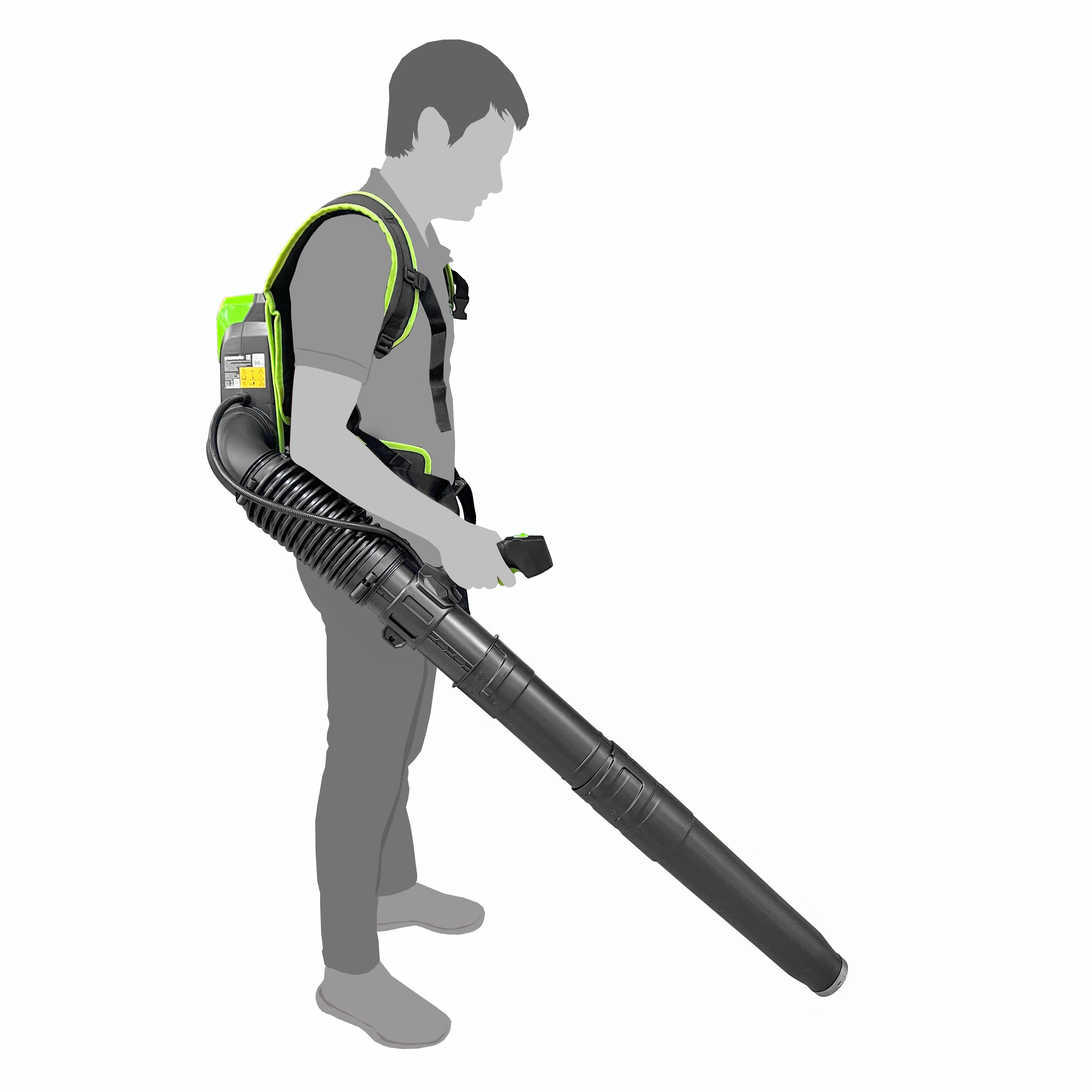 Воздуходув аккумуляторный ранцевый Greenworks 60V GD60BPB 2402307, бесщёточный, без АКБ и ЗУ