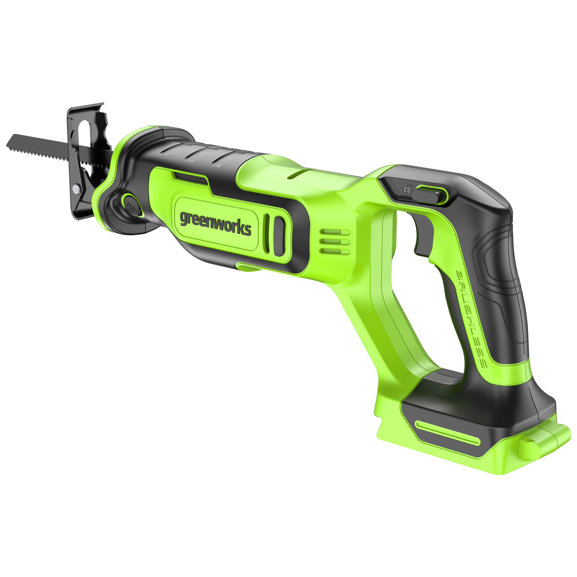 Пила сабельная аккумуляторная Greenworks 24V GPT-BLRS-1 1200607, бесщеточная, без АКБ и ЗУ