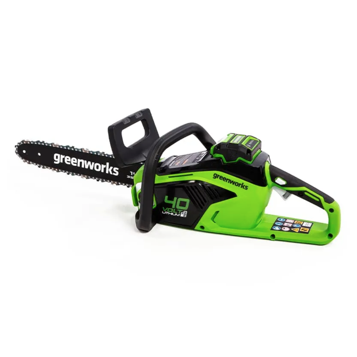 Пила аккумуляторная цепная Greenworks 35 см 40V GD40CS15 2005707, до 1,5 кВт, бесщёточная, без АКБ и ЗУ