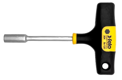 Отвёртка-головка 8х125, Т-образная, серия 304 FELO 304 084 60