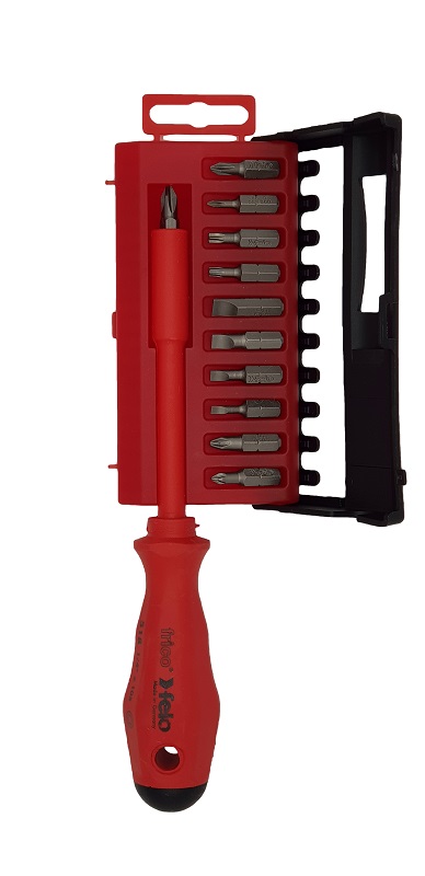 Набор бит "FELO E-Pro" С6,3х25 +диэл.отв., серия 020 FELO 020 912 06