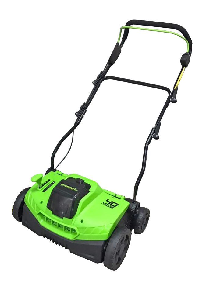Аэратор-скарификатор 36 см аккумуляторный Greenworks 40V, бесщёточный, без АКБ и ЗУ
