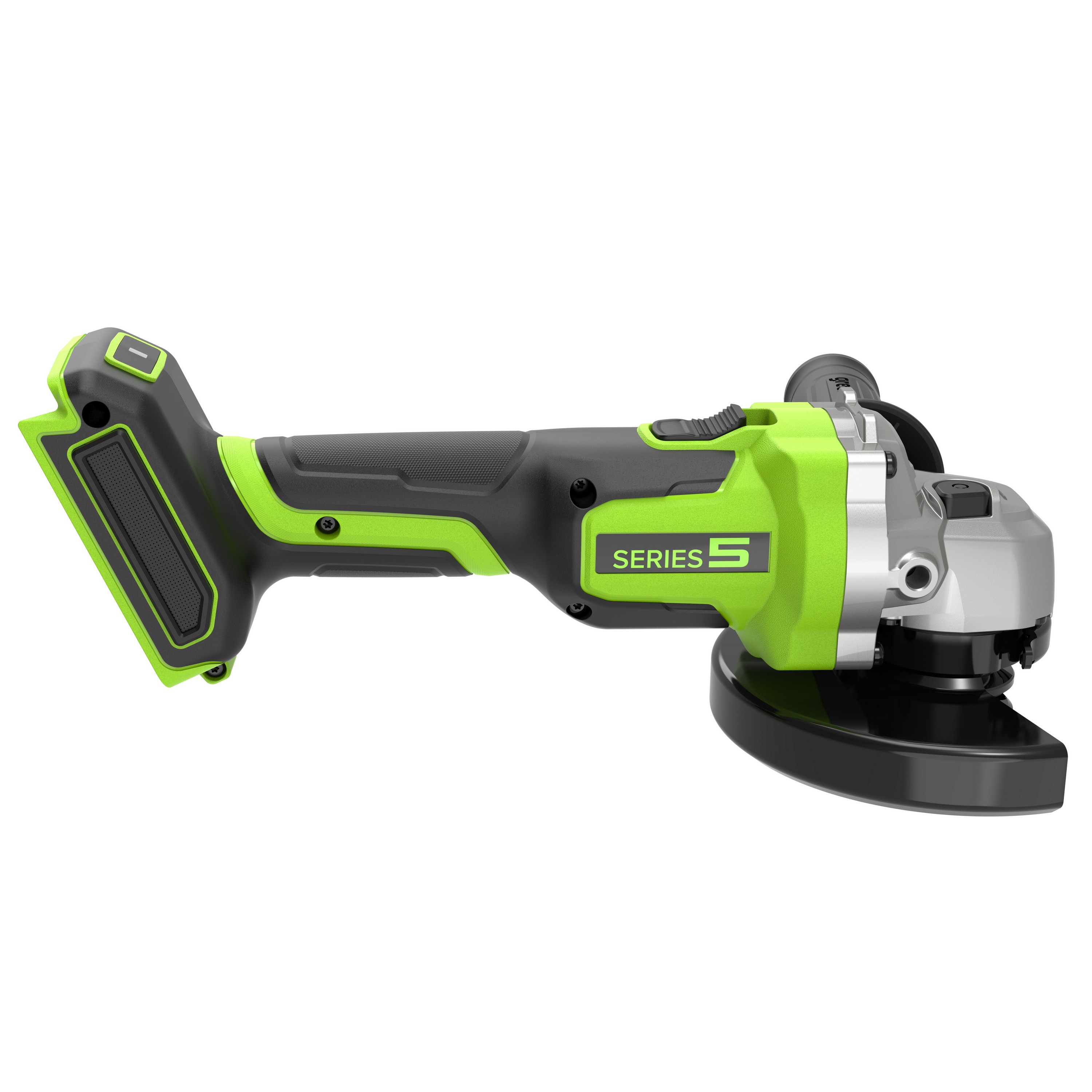 Угловая шлифмашинка (болгарка) 125 мм аккумуляторная Greenworks 24V AG5900 3201007, бесщеточная, без АКБ и ЗУ