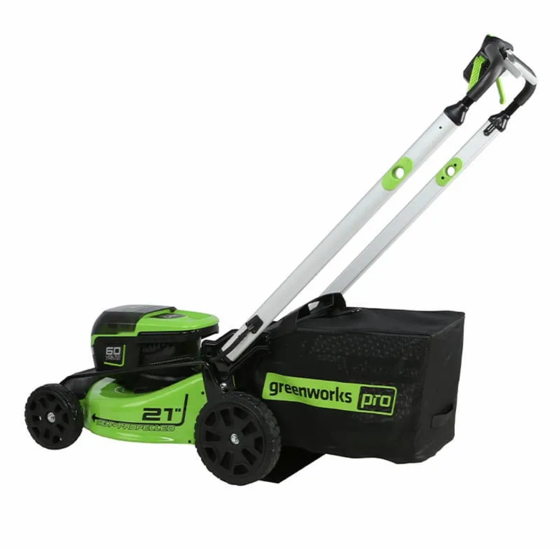 Газонокосилка самоходная, аккумуляторная 51 см Greenworks  60V GD60LM51SP 2514307, бесщеточная, без АКБ и ЗУ