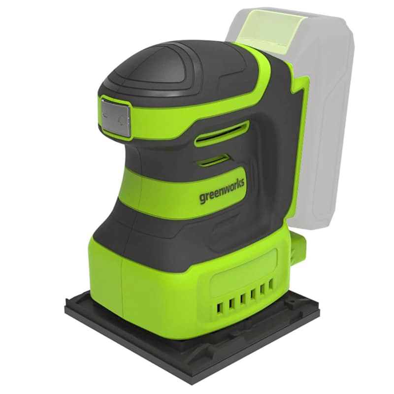 Плоскошлифовальная машина аккумуляторная Greenworks 24V G24SS14 3100507, без АКБ и ЗУ