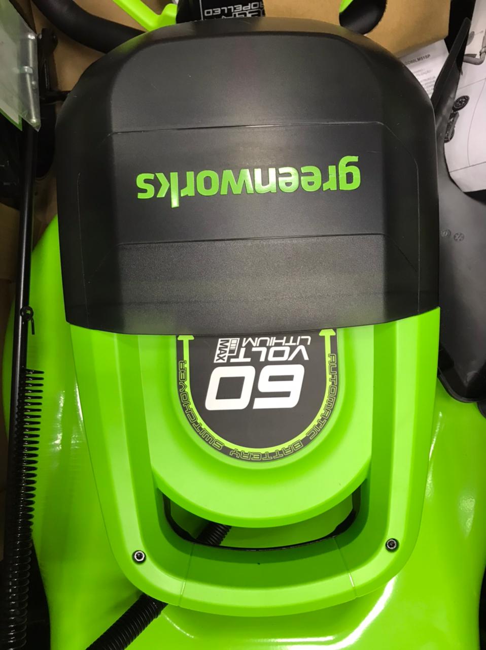 Газонокосилка самоходная, аккумуляторная 51 см Greenworks  60V GD60LM51SP 2514307, бесщеточная, без АКБ и ЗУ