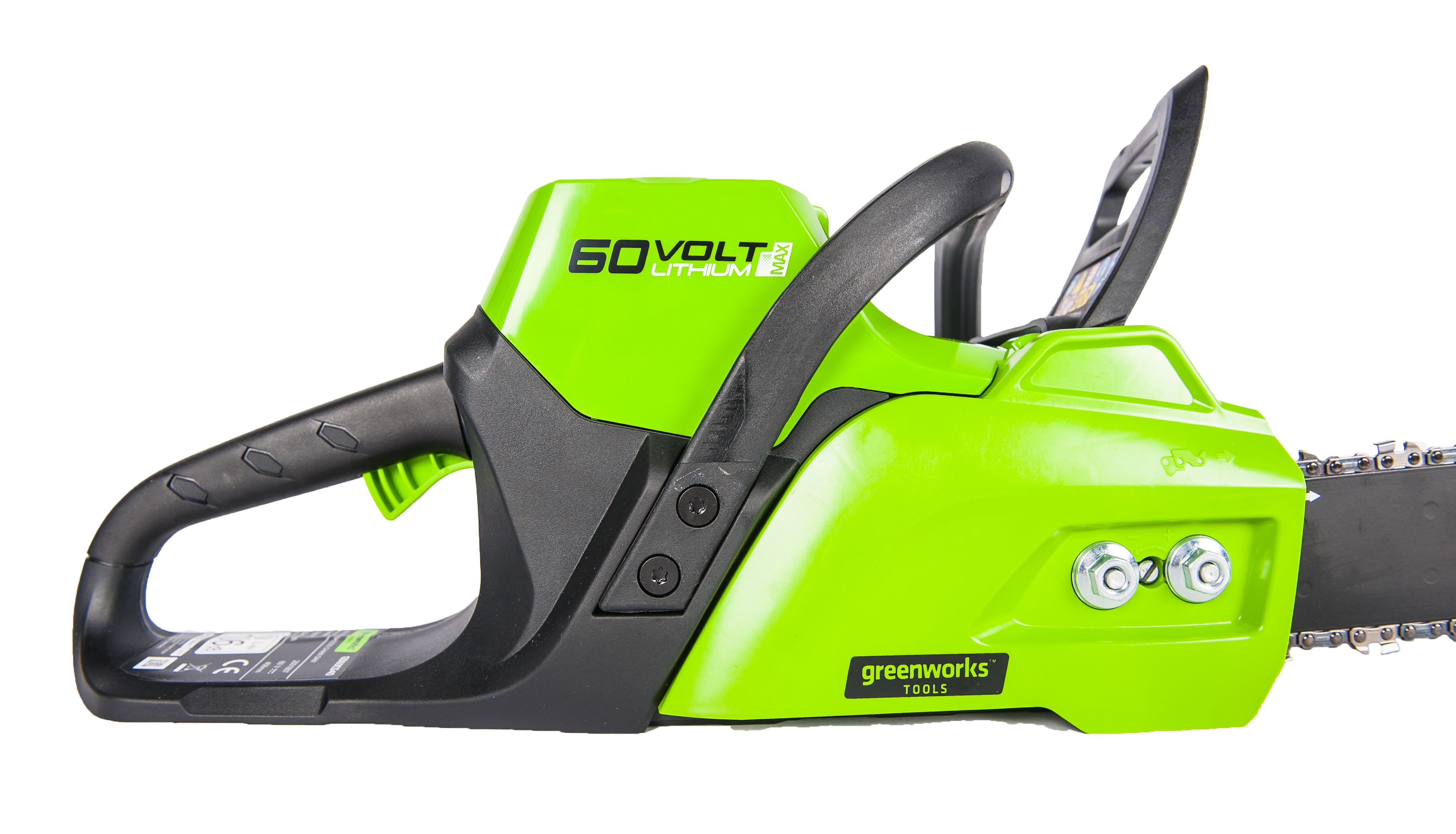 Пила аккумуляторная цепная Greenworks 40 см 60V GD60CS40, бесщёточная, без АКБ и ЗУ