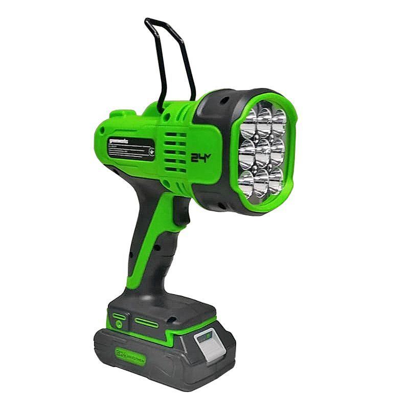 Фонарь-прожектор светодиодный (3000 лм) аккумуляторный Greenworks 24V G24SL 3401207, без АКБ и ЗУ