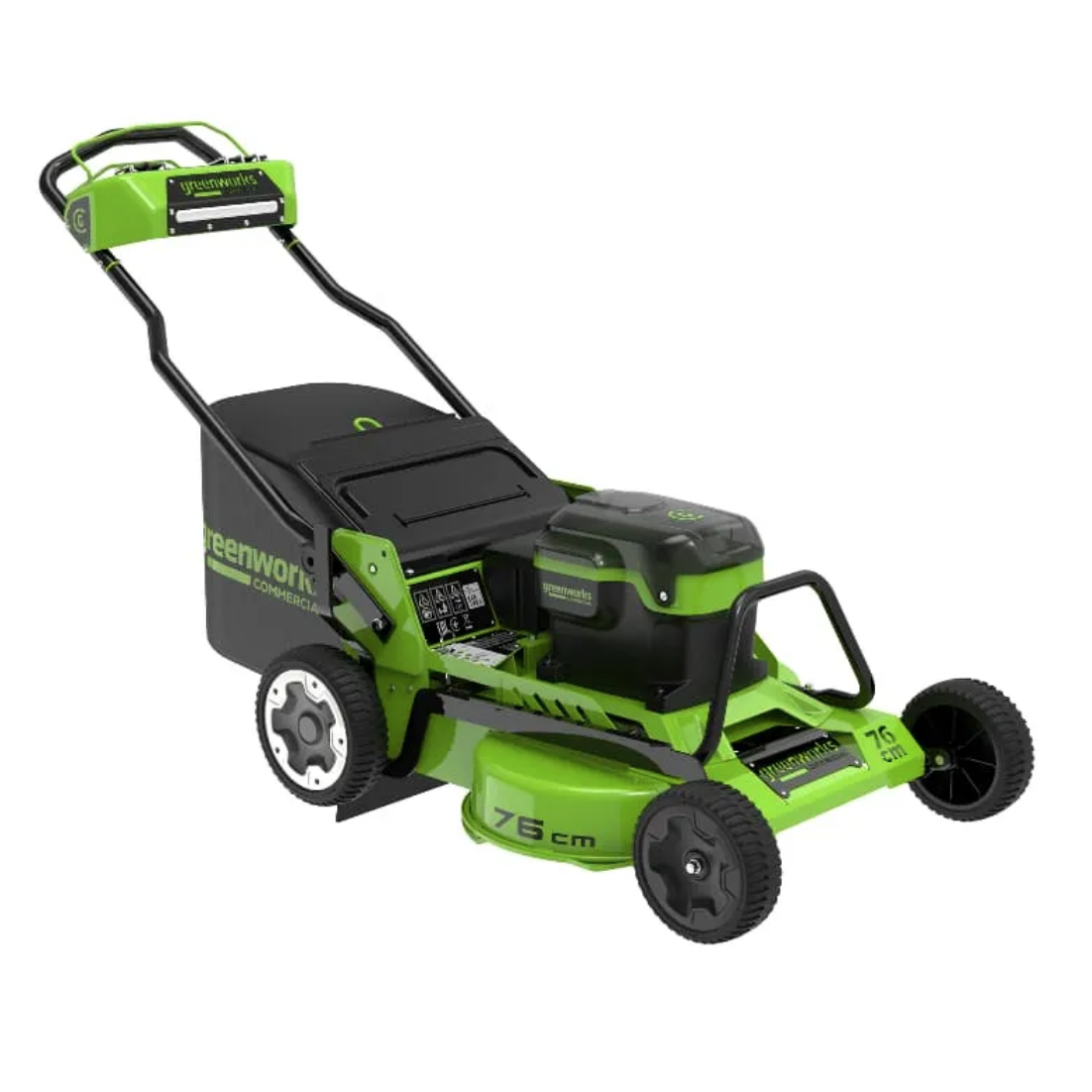 Газонокосилка самоходная 76 см, аккумуляторная Greenworks 82V 2519207, бесщеточная, без АКБ и ЗУ