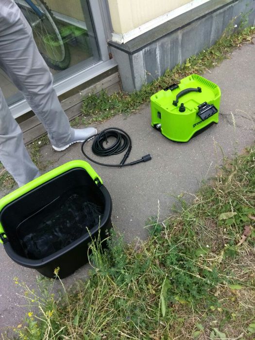 Мойка высокого давления аккумуляторная Greenworks GDC40 40V, 70 бар, 300 л/час, без АКБ и ЗУ