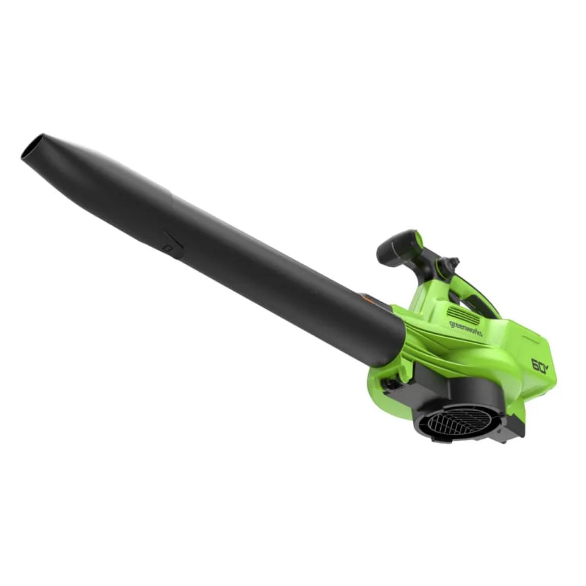 Воздуходувка-пылесос 368 км/ч аккумуляторная Greenworks 60V GD60BVII 2409307, бесщеточная, без АКБ и ЗУ