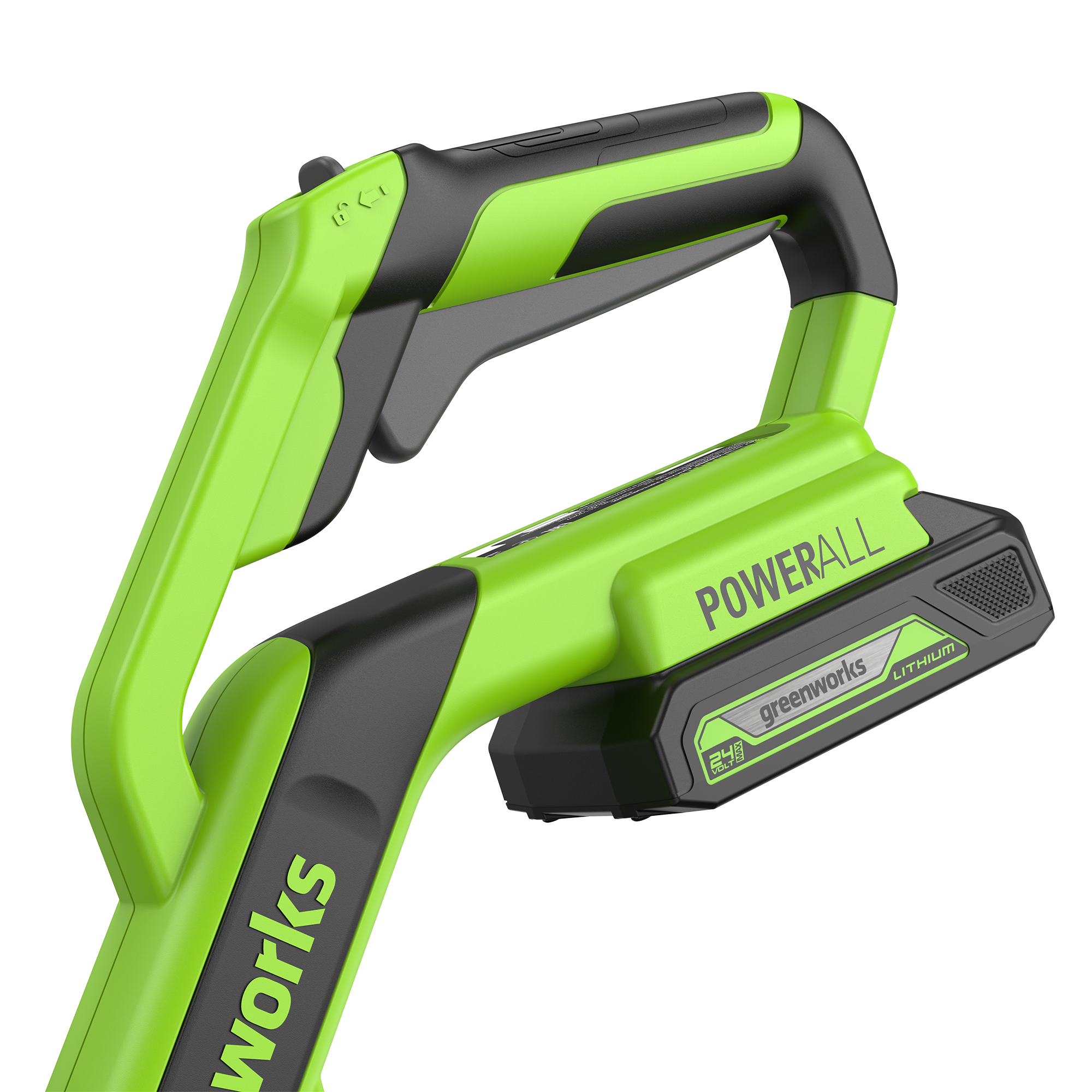 Триммер аккумуляторный Greenworks 30 см 24V G24LT301 2113207 с пластиковым ножом, без АКБ и ЗУ
