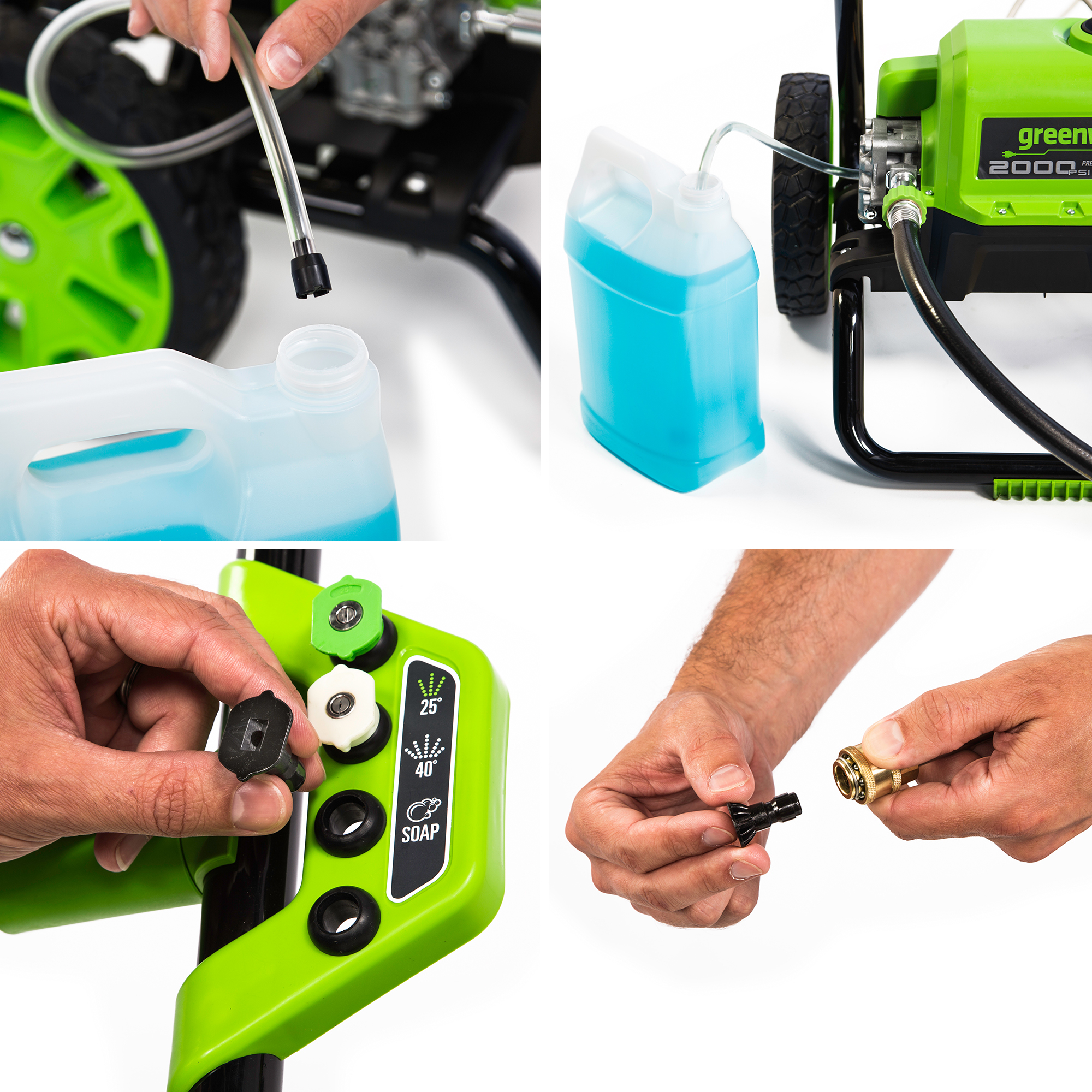 Мойка высокого давления Greenworks 140 бар GPW2000 2000W 5106707