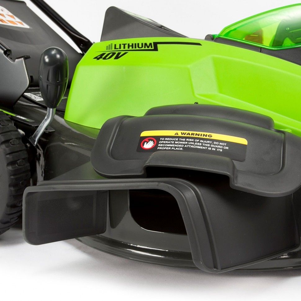 Газонокосилка аккумуляторная Greenworks 45 см 40V G40LM45, без АКБ и ЗУ